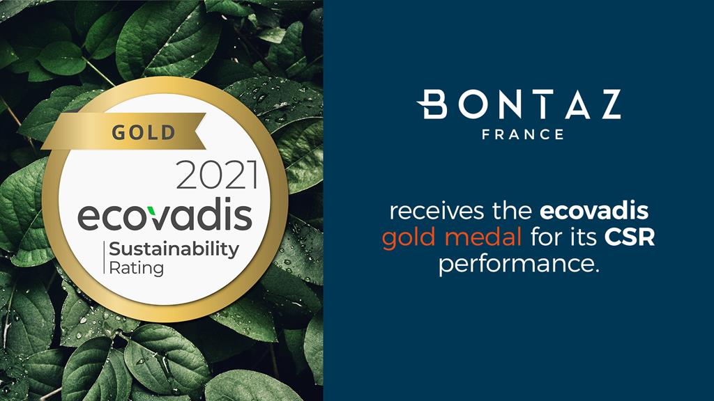 CSR: Bontaz France wins the Ecovadis Gold Medal
